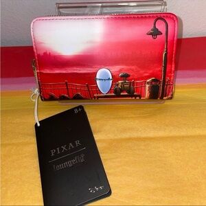 Loungefly Disney Pixar Wall E and Eve Date Night Sunset Wallet